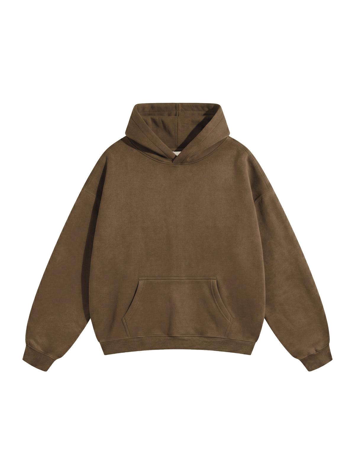 Brown Oversize Fleeced Hoodie